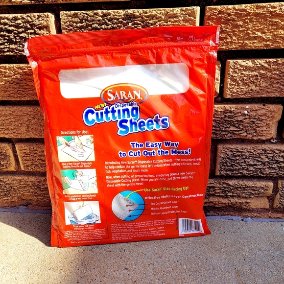 Saran Disposable Cutting Sheets 20 Ct. NEW Discontinued - Picture 2 of 3